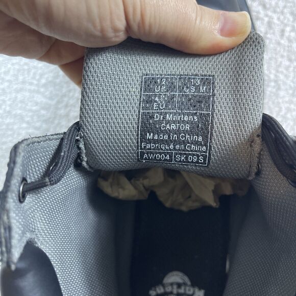 Dr Martens Black Leather Cartor Boots Men’s 13 M - Picture 6 of 10